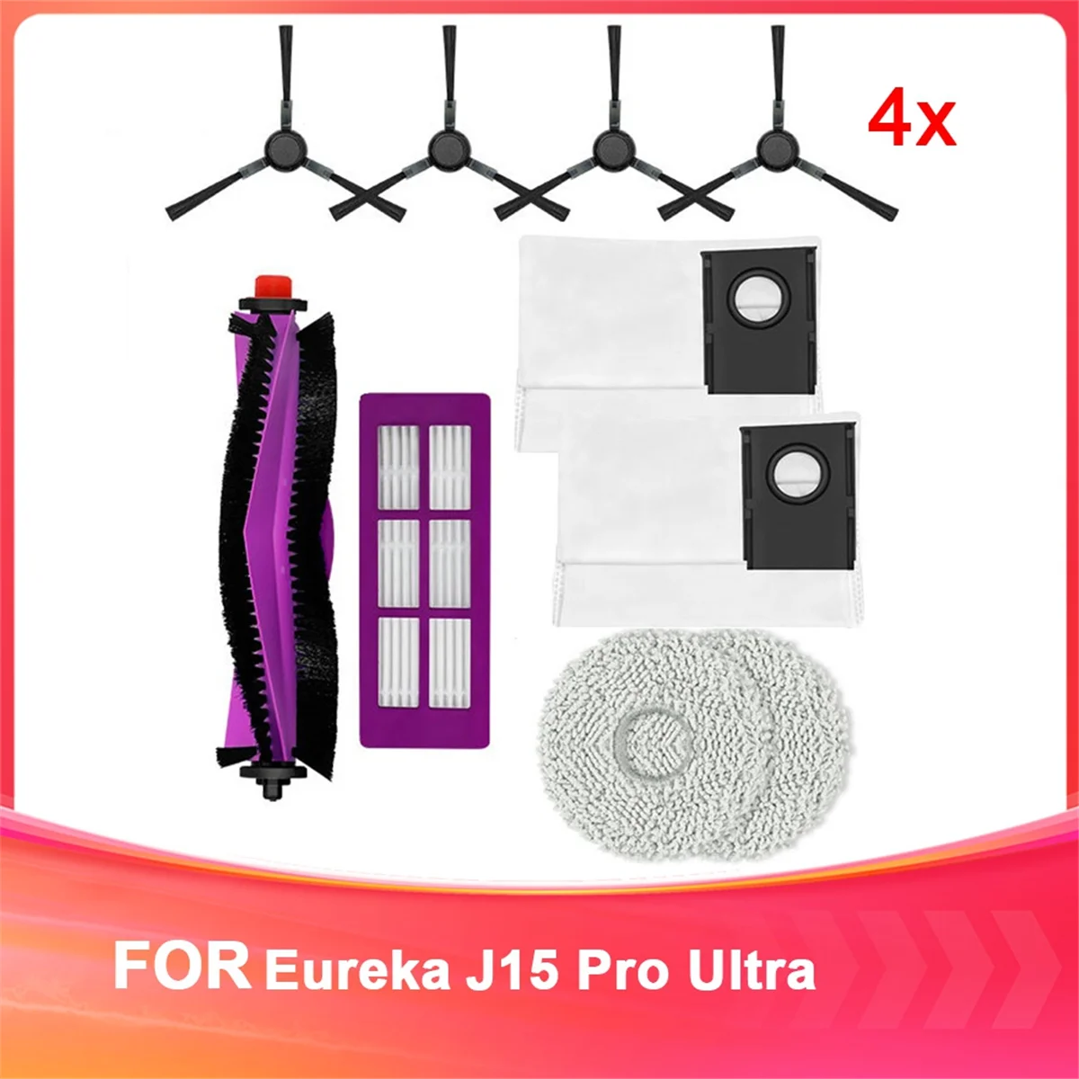 QA88X для робота-пылесоса Eureka J15 Pro Ultra, запасной комплект для пылесоса, запасные расходные материалы