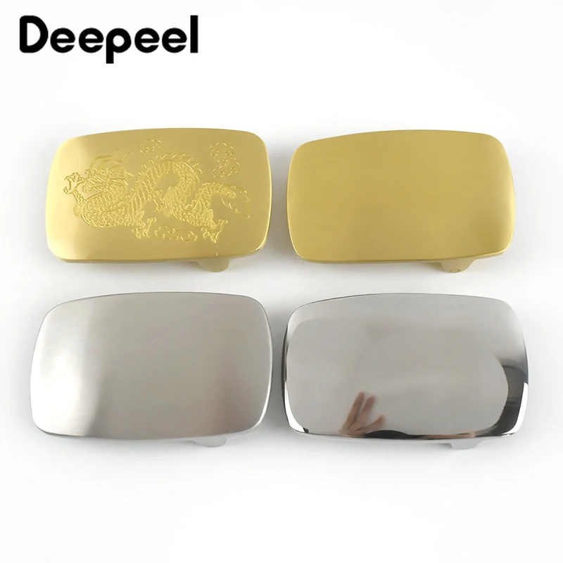 1Pc Deepeel ID39mm Wysokiej jakości mosiężne klamry do pasków męskich ze stali nierdzewnej do pasków 37-38mm Głowica DIY Jeans Skórzane akcesoria rzemieślnicze