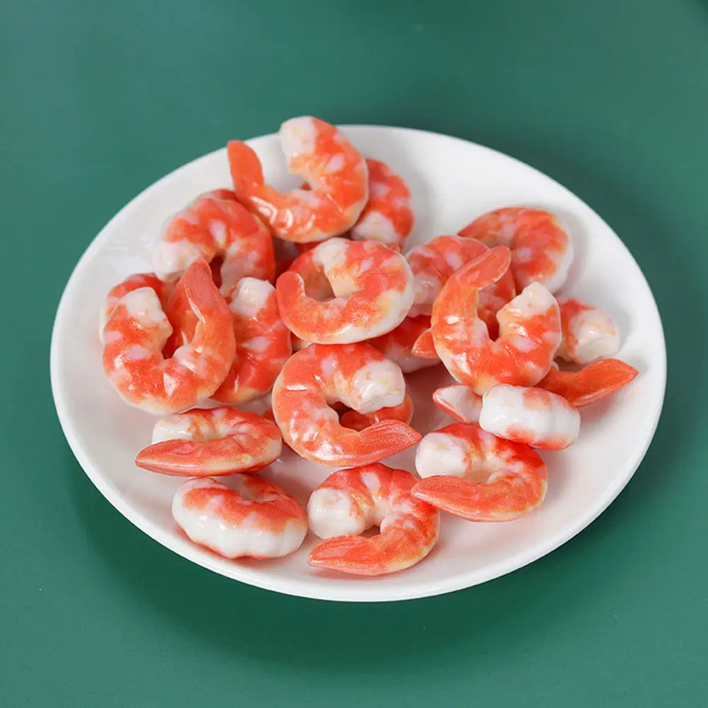 

6Pcs Vivid Simulation Shrimp Models Lightweight Portable Educational Plaything for Classroom Home Park Decoration Creative Sea