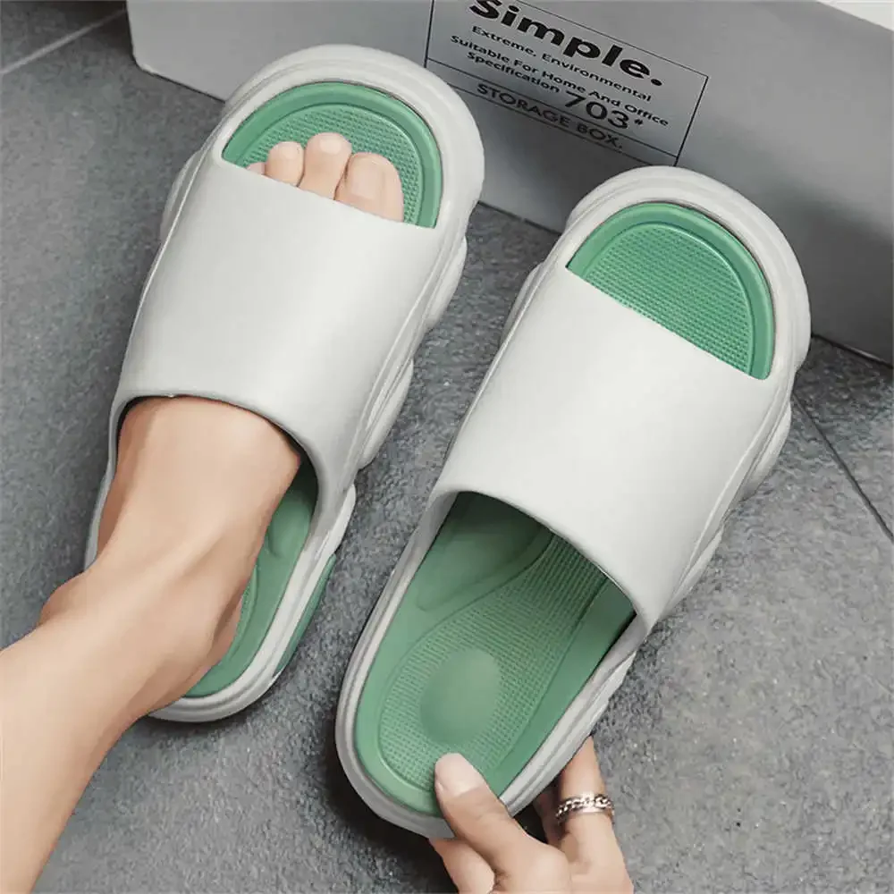 Мужские удобные сандалии спальни, теннисные шлепанцы, летние спортивные тапочки, белые, размер 41