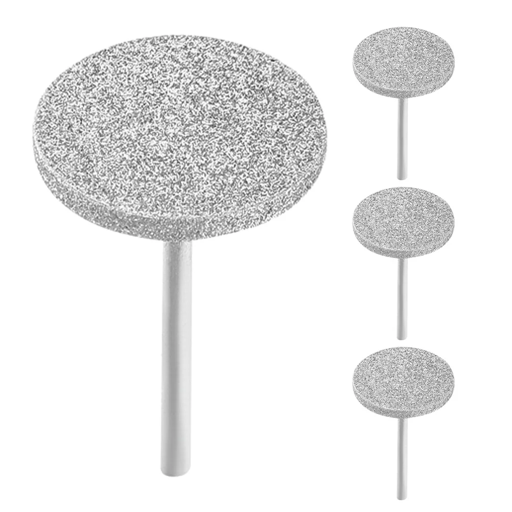 4 個電気ファイルドリルビットマニキュアツールポータブルネイルドリルプロフェッショナルネイルアートサンディングディスク交換用フラットヘッド