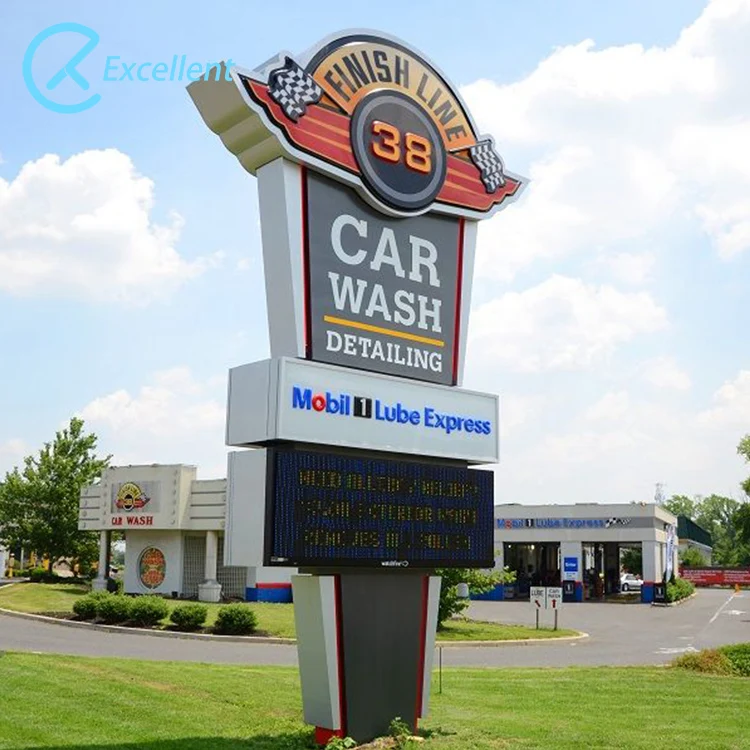 في الهواء الطلق الإعلان مول بلازا التوجيه Led الطوطم ثلاثية الأبعاد عرض مضيئة Wayfinding عمود تسجيل اتجاهي علامة الطوطم #5