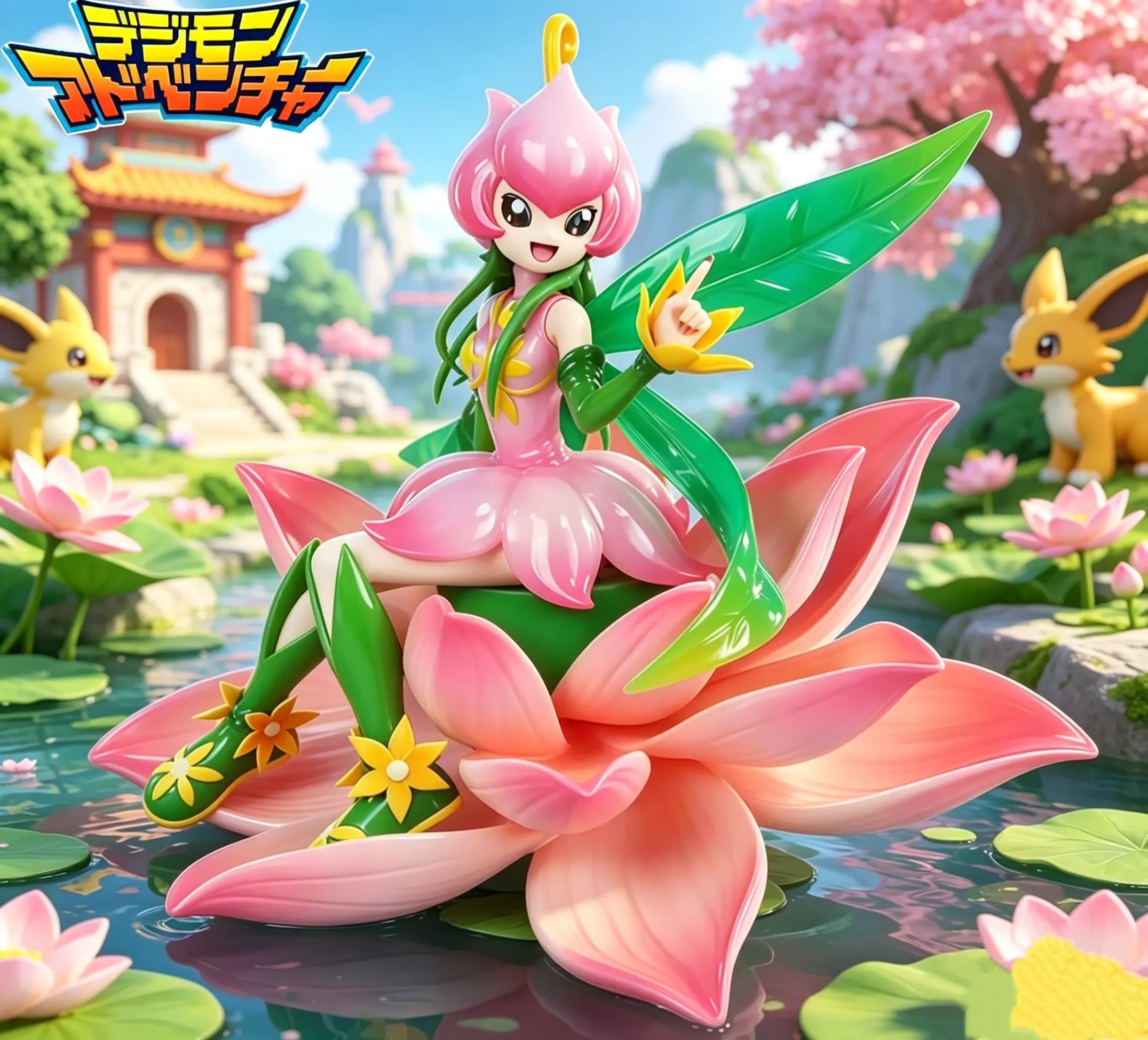 14cm/5.51in Anime Digimon Adventure Figure Lilimon Action Figures Pvc Collection Model Toys Gifts