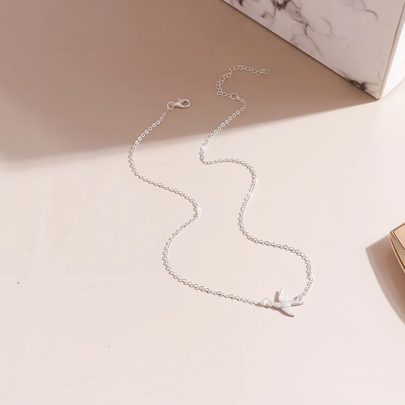 Aihua Romantische Taube Taube Anhänger Halsketten Einfache Ketten Halsketten für Frauen Mädchen Mode Schmuck Geschenke – Detail 11