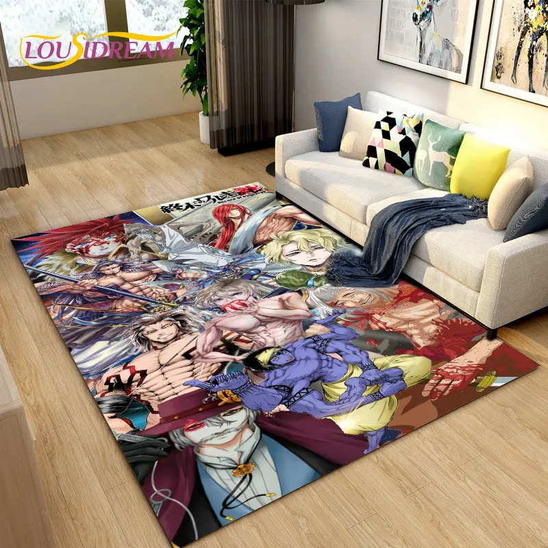 Record of Ragnarok, Cartoon Anime Area Rug,Carpet Rug for Living Room Bedroom Sofa Doormat Decoration,Kids Non-slip Floor Mat