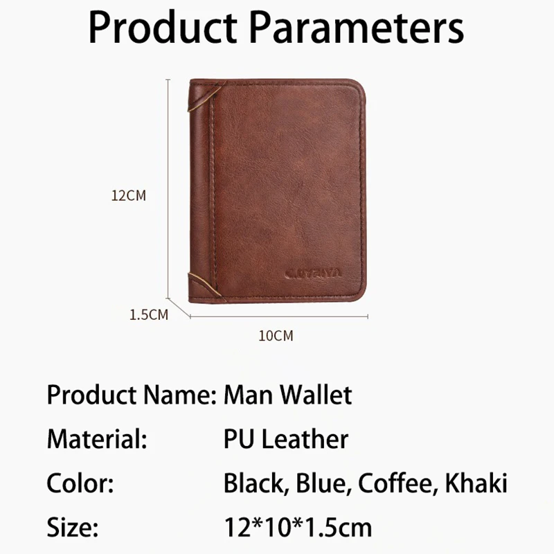 Luksusowy projektant portfel męski PU skórzane etui na karty kredytowe torebka dla mężczyzn portfele z etui na karty torebka damska Carteira Masculina — zdjęcie 6