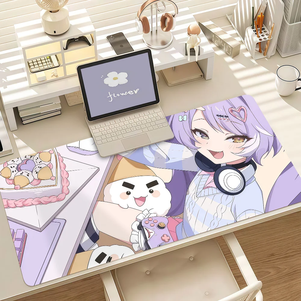 Tenko Shibuki Cozy Home Style Purple Hair Anime Girl Large Mousepad Mice Mat Desk Mat Keyboard Gaming PC Laptop Table Decor