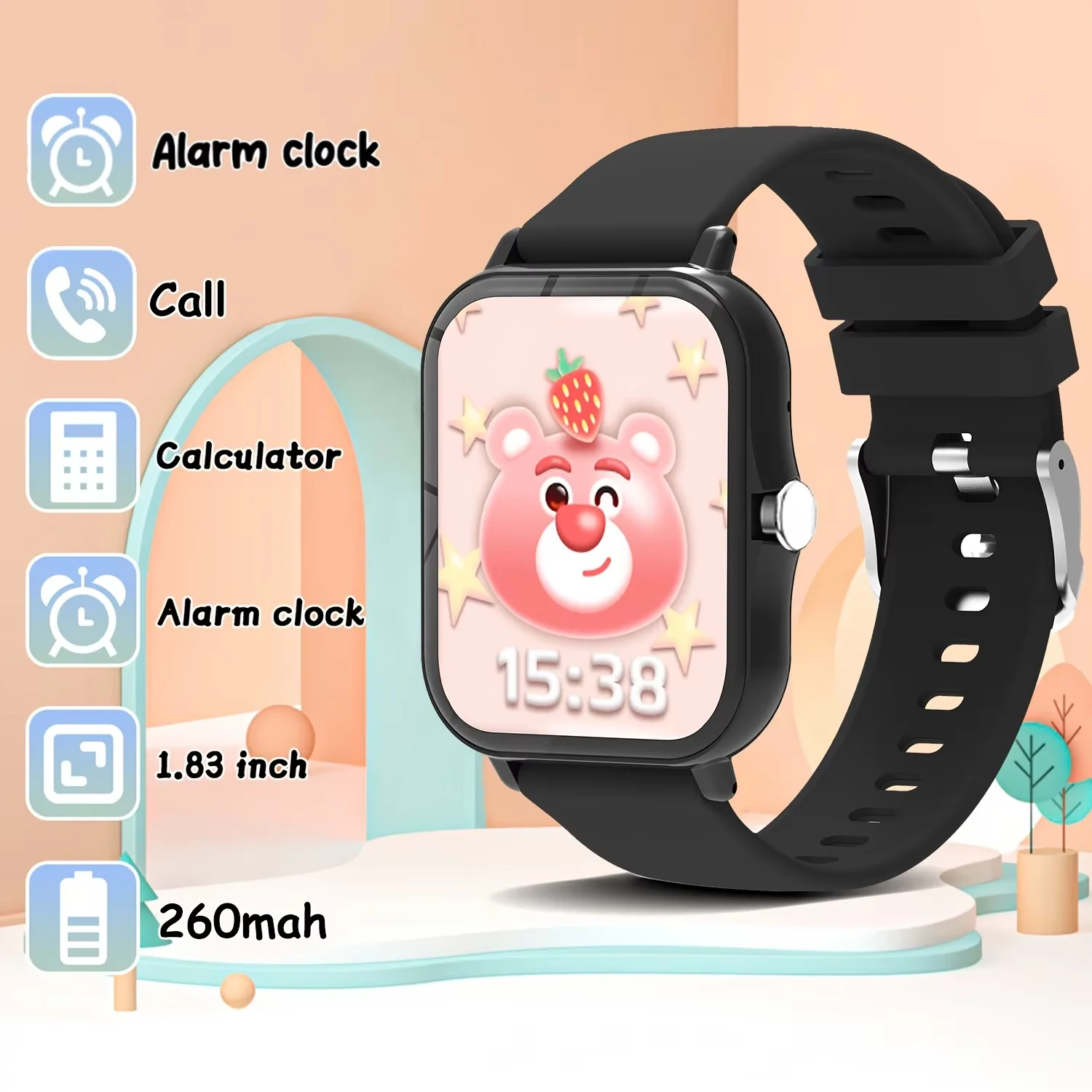 New Kids Smart Watch with Multiple Sports Modes, Music Player, Alarm Clock, Multiple Watch Faces, Fun Learning