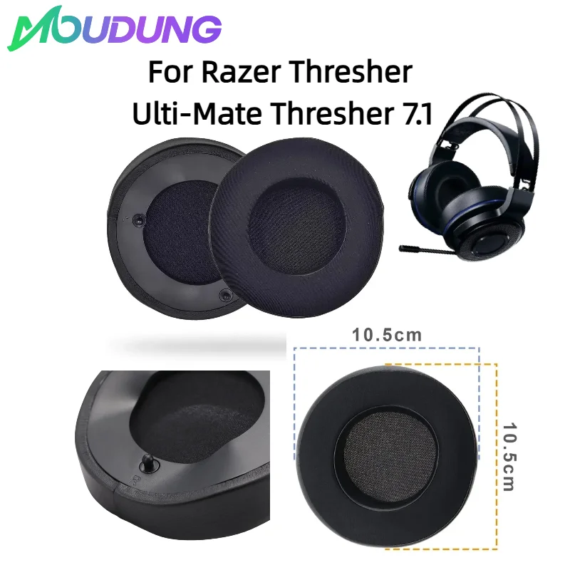 

1 Pair Replacement Ear Pads For Razer Thresher Ulti-Mate Thresher 7.1 Headphones Softer Protein Leather Earpads