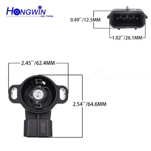 Imagen 2 del producto Para Toyota Camry RAV4 Corolla Celica Tercel 4RUNNER MR2 PICKUP compatible con LEXUS LS400 OE #   89452-22090 Sensor de posición del acelerador TPS