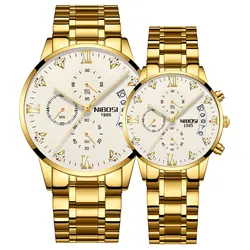 NIBOSI 2024 Lover Watches Fashion WaterproofQuartz Watch for Men and Woman Couple Watch Lover's Wristwatch Reloj Hombre Mujer