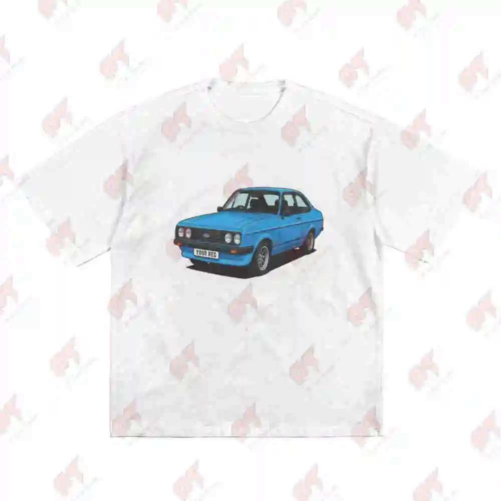 Classic Car Escort Short Sleeve Tee 100% Cotton T-Shirt