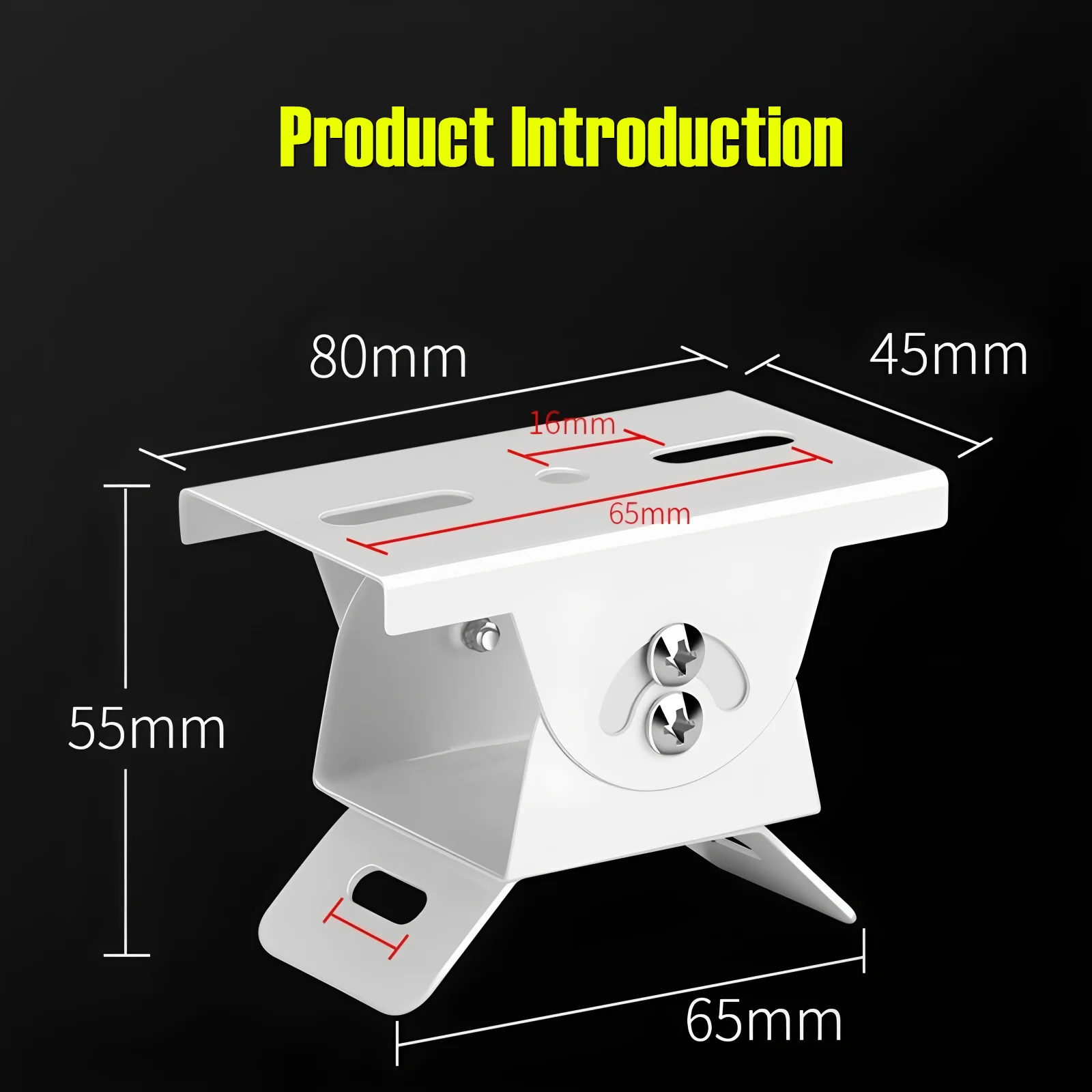 CCTV Camera Mount Pipe Mounting Bracket Adjustable Duckbill Universal Joint Cross Arm Camera Mount Holder Vertical Pole Mount