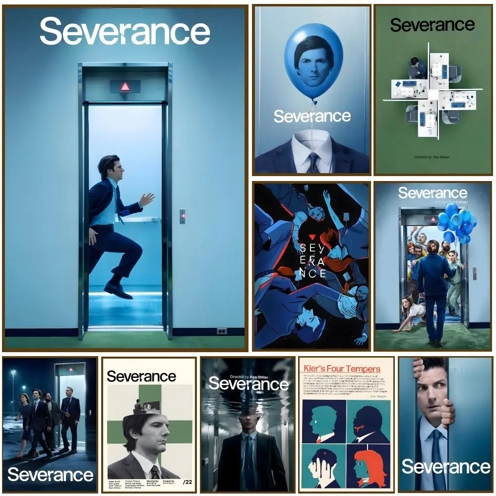 Movie S-severance Poster Self-adhesive Living Room Bedroom Party Bar Decor Moisture-proof Fade-resistant HD