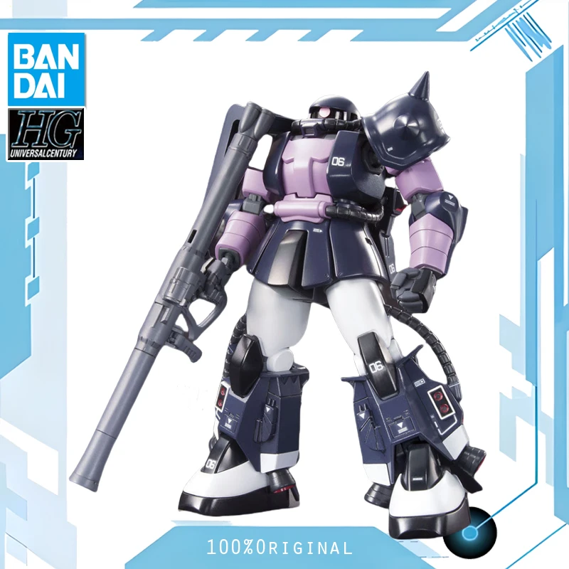 

BANDAI Anime HG 1/144 MS-06R-1A ZAKU-2 Gundam Model Kit Figure Anime Robot Quality Assembly Plastic Action Toys Figures Gift