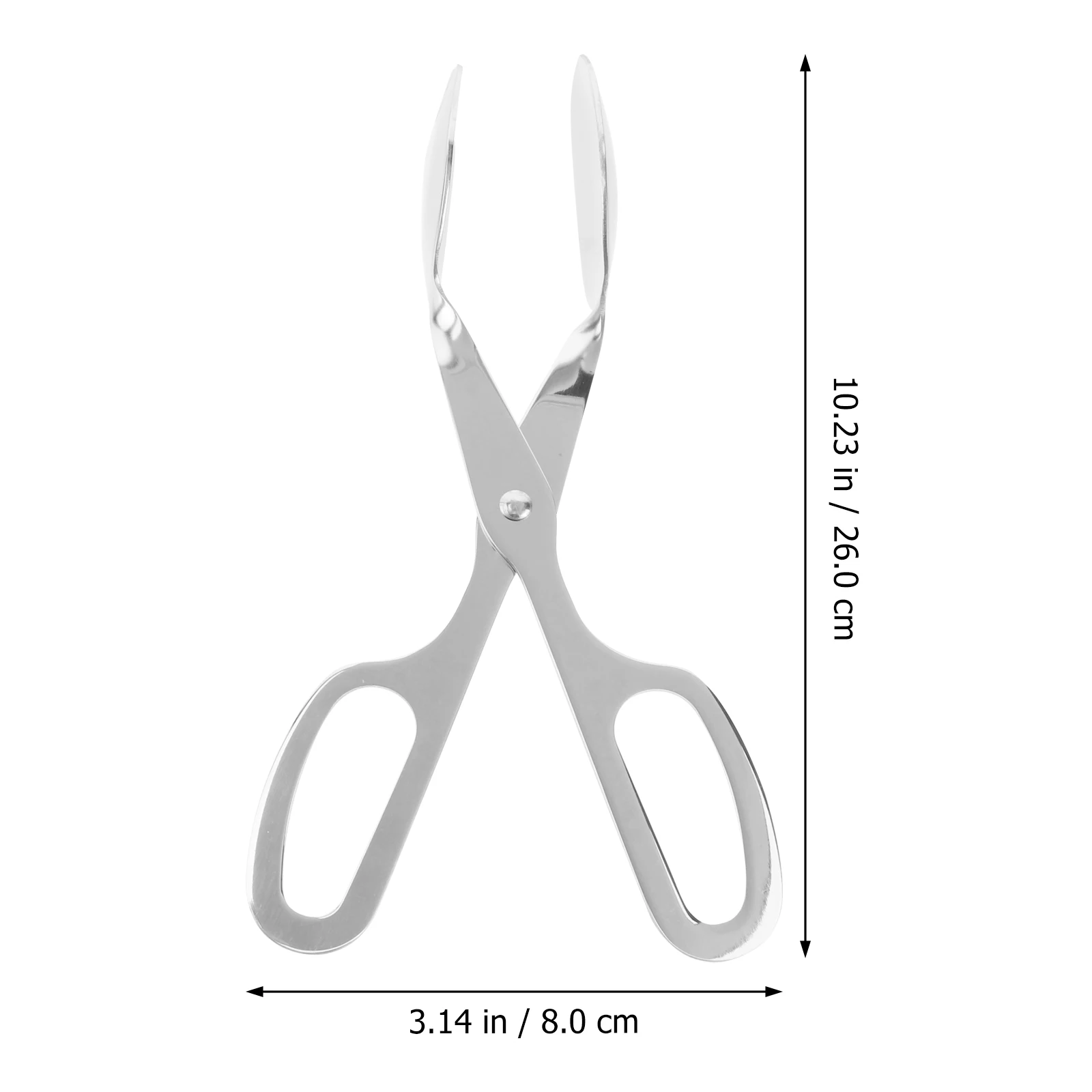 

Scissors Salad Clip Stainless Steel Tong Serving Fork Tongs Kitchen Spoon Holder