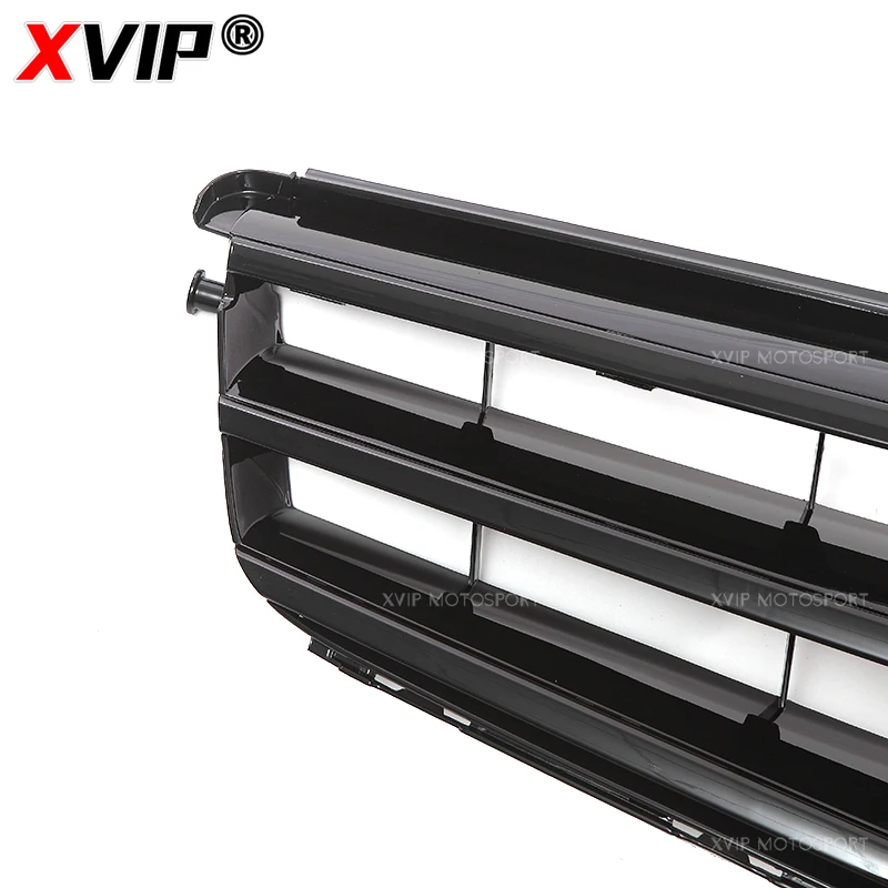 شبكة المصد الأمامي على الطراز الرياضي باللون الأسود اللامع XVIP لسيارة Mercedes Benz C-Class W204 2008-2014 C180 C200 C230 C250 C280 C300 C350