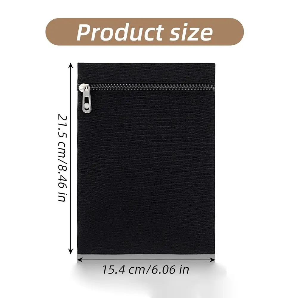 New with Zipper Sew-in Side Hidden Pocket Solid Color Polyester Inside Pockets Durable Travel Wallet Pouch view 5