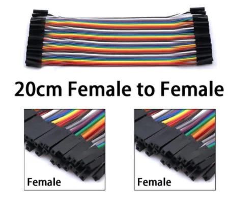 Linha dupont 40pin 20cm macho para masculino + macho para fêmea e fêmea para cabo dupont fio jumper fêmea para arduino diy kit