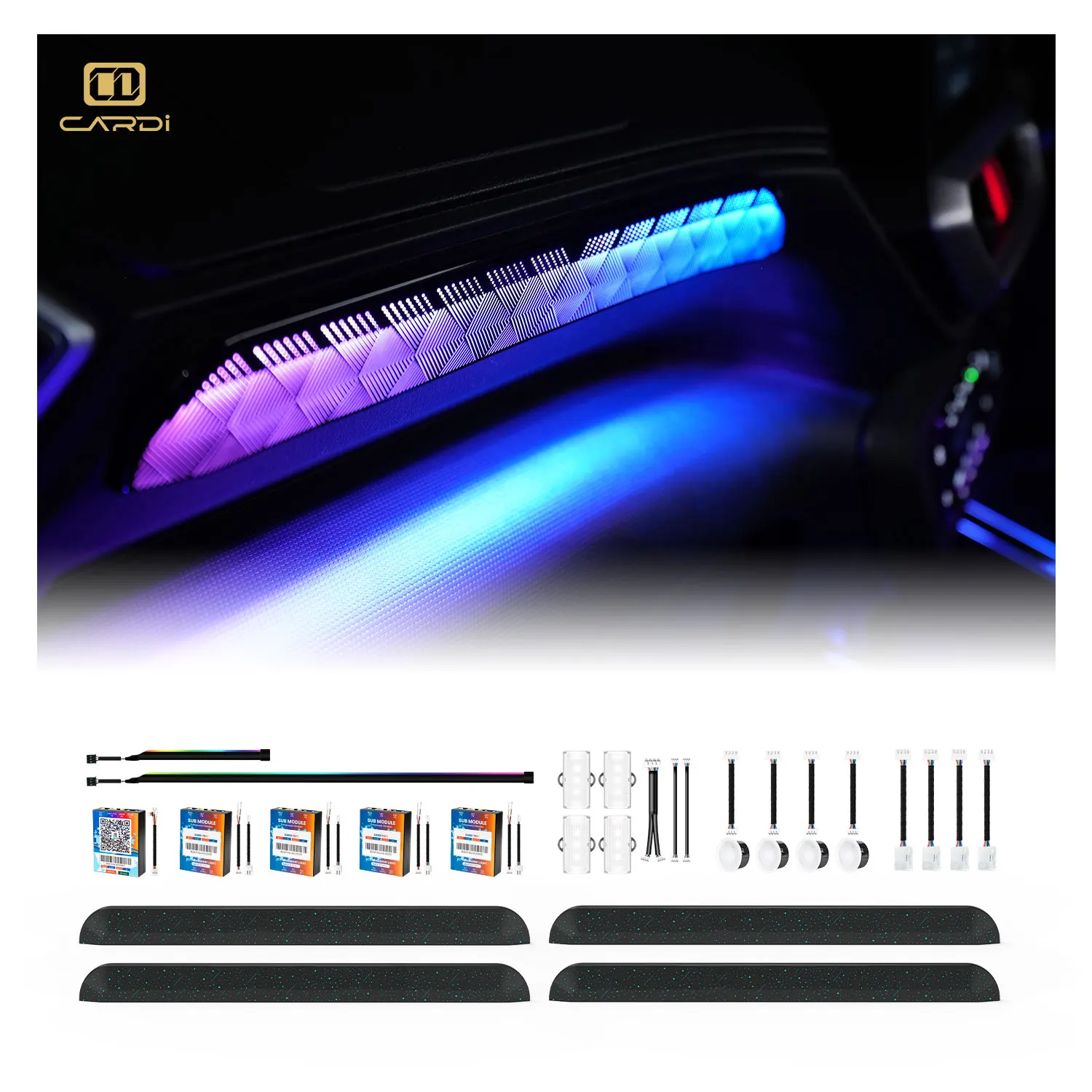 'Cardi' Newly Developed Universal Ambient Light K7 LED for 95% Car Models Interior Decoration LED Lights Accessory