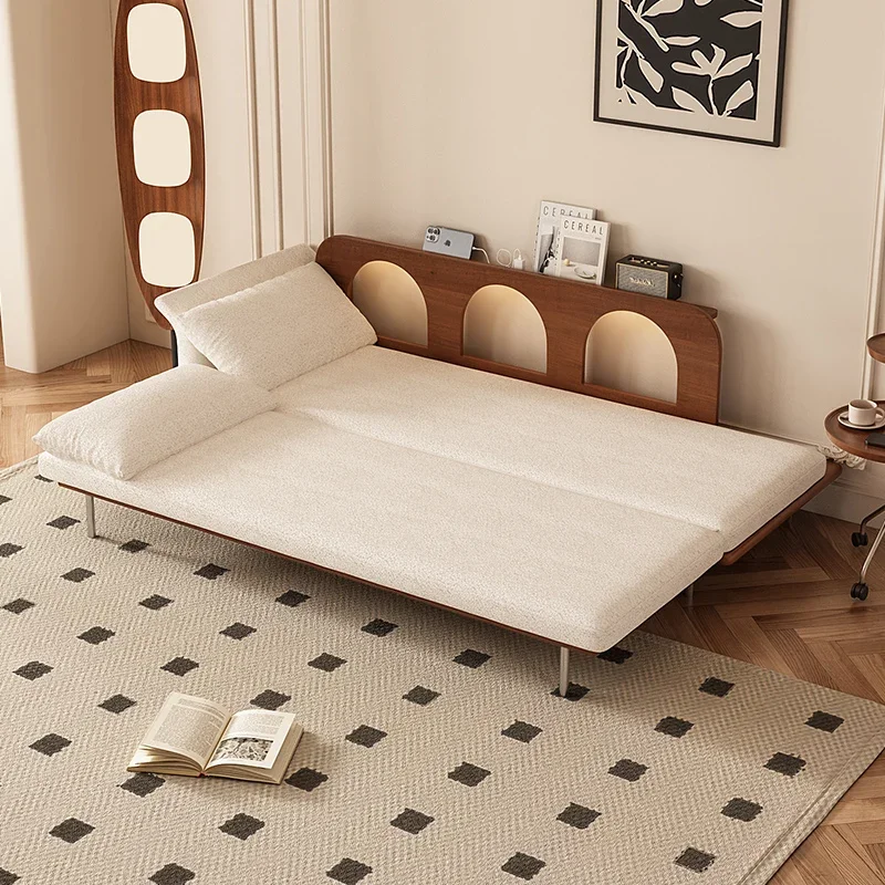 Canapé rétro rétractable, lit push-pull, salon, maison