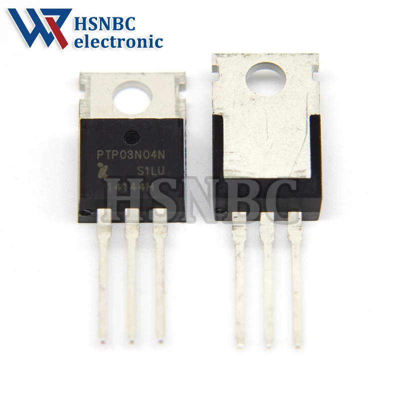 10 Pçs/lote PTP03N04N 03N04 TO-220 80A 40V N-canal Potência MOSFET Transistor 100% Novo Original