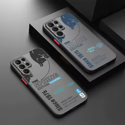 Pink Red Cool B-Bulls Phone Case For Samsung Galaxy S25 S24 S23 S22 S21 S20 S10 FE Note20 Plus Ultra Lite 5G Back Cover