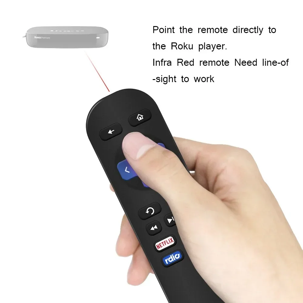 Replacement Remote Control Applicable for Ro-ku Streaming Player 1 2 3 4 LT HD XD XS XDS