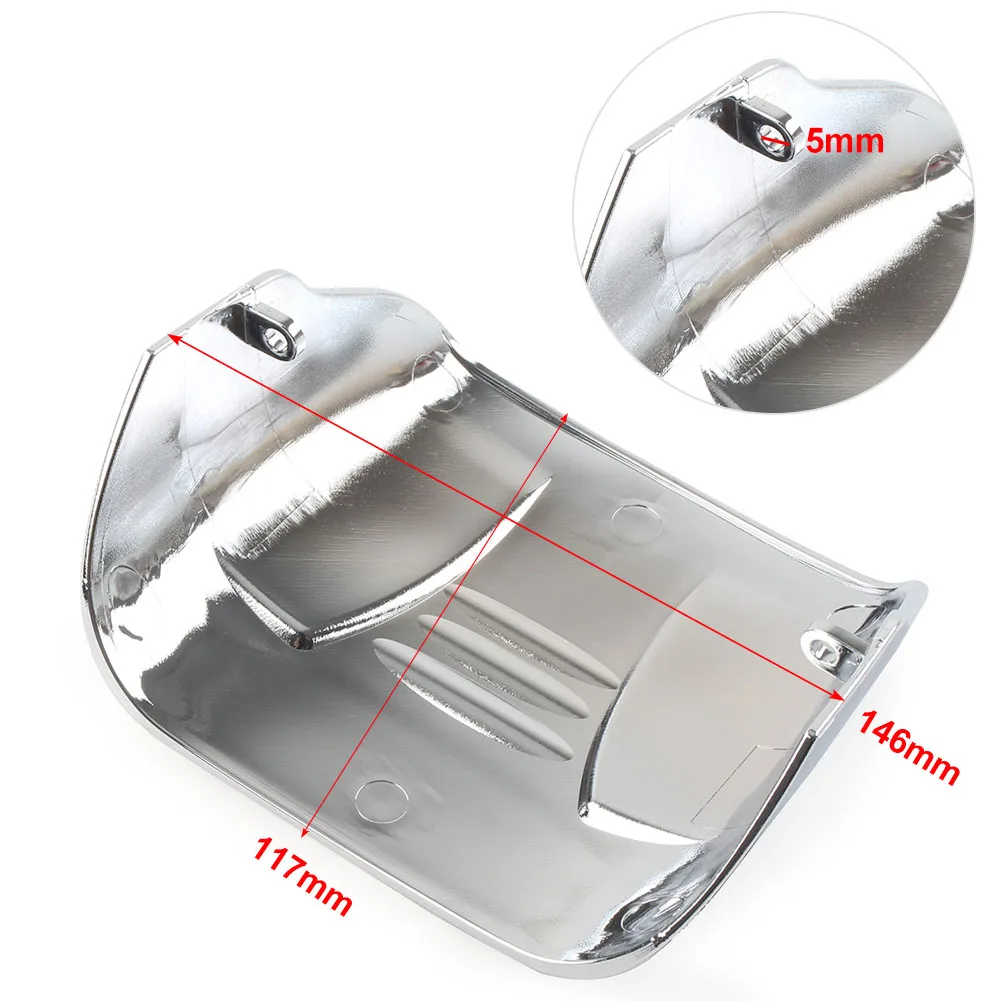 Chrome ABS Motorcycle Tail Light Visor Cover For Harley Davidson Dyna Softail Touring Glide Road King FXRS