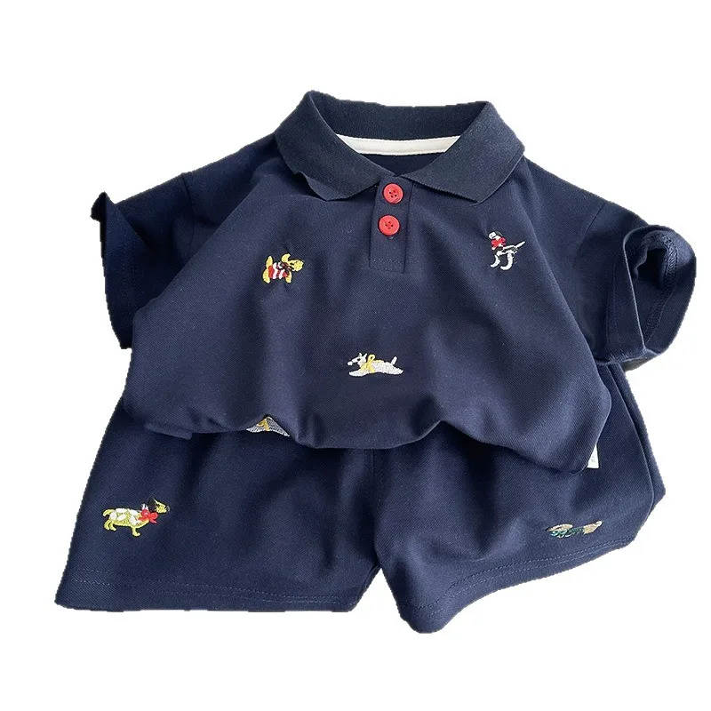 New Summer Baby Boys Clothes Suit Children Casual T-Shirt Shorts 2Pcs/Sets Kids Girls Clothing Infant Costume Toddler Tracksuits