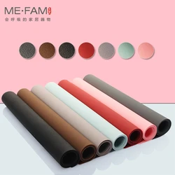 ME.FAM tappetino in Silicone similpelle grana Texture tovaglietta resistente al calore antiscivolo antiolio Desktop Protect Table Mat Set di 2