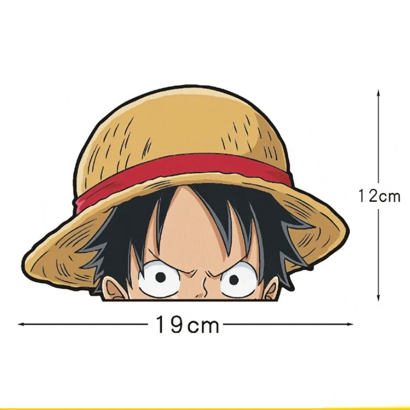 One Piece Luffy Roronoa Zoro Sticker Reflective Car Decal Cartoon Anime Car Body Masking Scratches Sticker Cute Auto Accessories