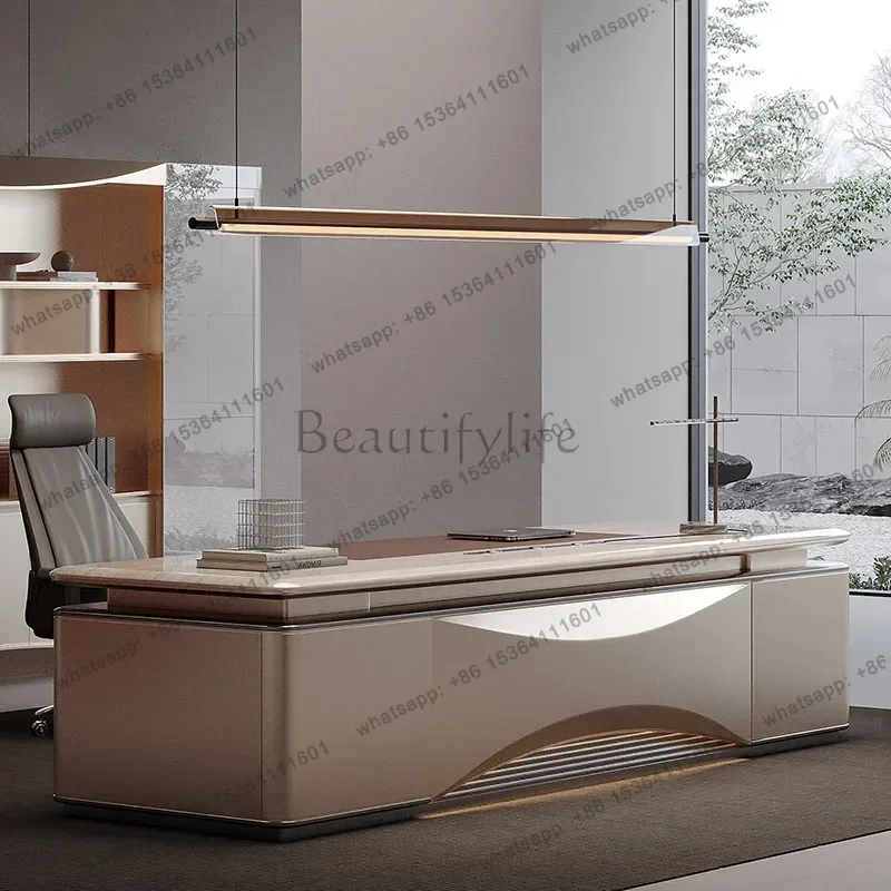 PG Design Storage Office Desk Organizers Aesthetic Modern Computer Shelves Office Desk Display Standing Ufficio Home Furniture