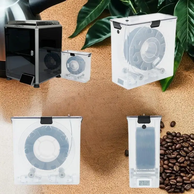 

1Set DIY Accessories 3D Printer Tools Storage Box Holder Filament Dryer Box Airtight And Moisture-Resistant Real-Time Monitoring
