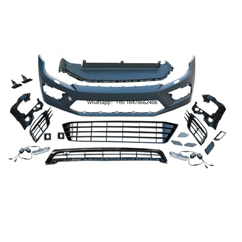 For V W SCIROCCO R Front Bumper Assy Tuning Parts PP Material 2015- Auto Spare Parts Car Body Kits