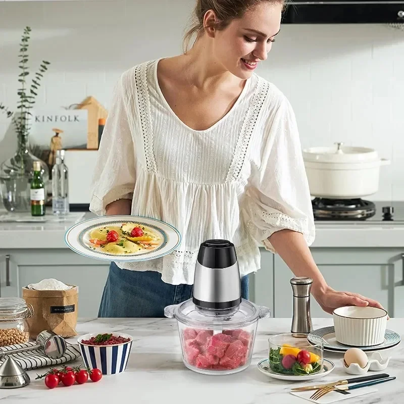 Hachoir à aliments électrique, robot culinaire, broyeur pour viande, fruits