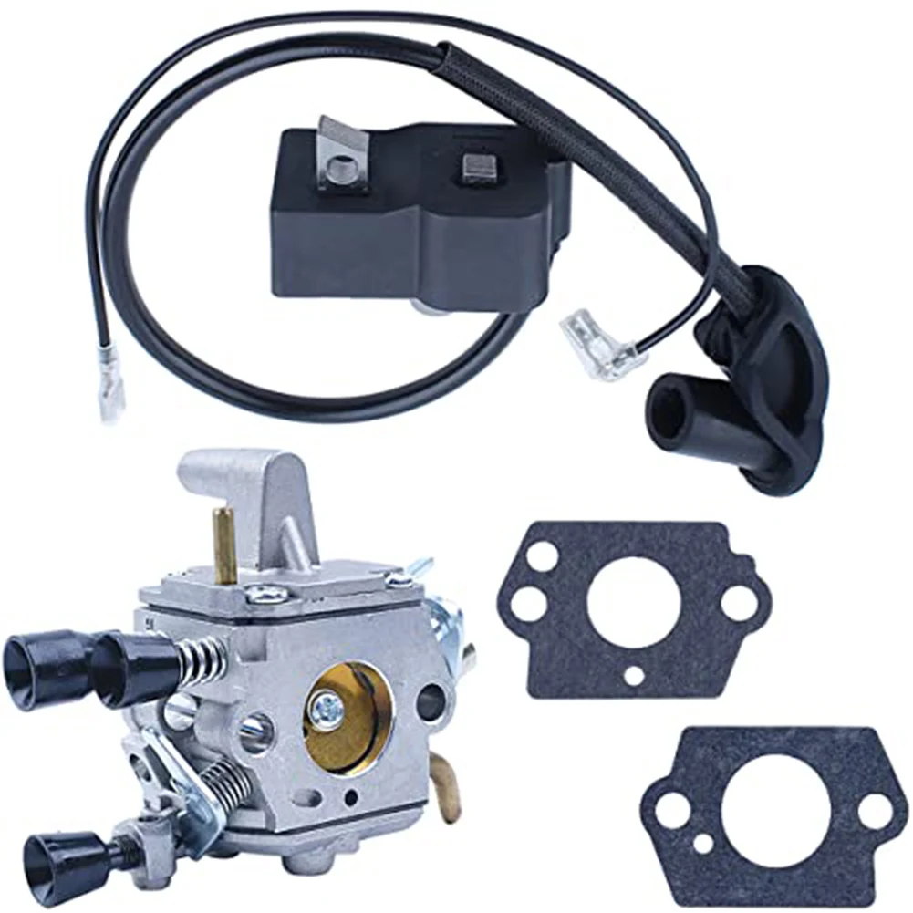 Comprehensive Carburettor Kit with Ignition Coil for Brushcutter Models FS120 FS200 FS250 For FS300 FS350 and FS380