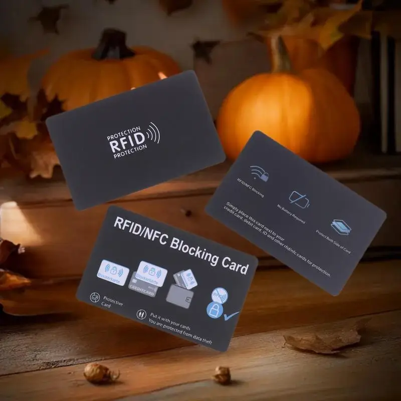 신용카드용 보안 슬리브, RFID 직불/ATM 카드 소지자 차단기, NFC 신호 차단 1/5개