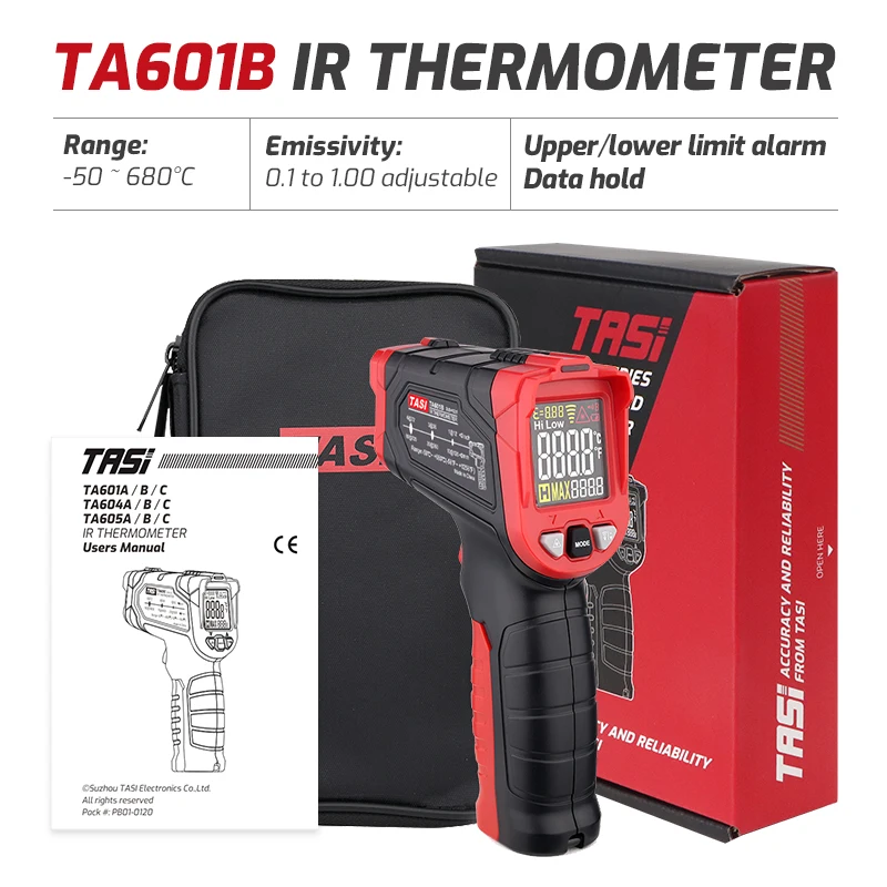 Termómetro Infrarrojo TA601A T - Industrial Laser Thermometer reseña y precio