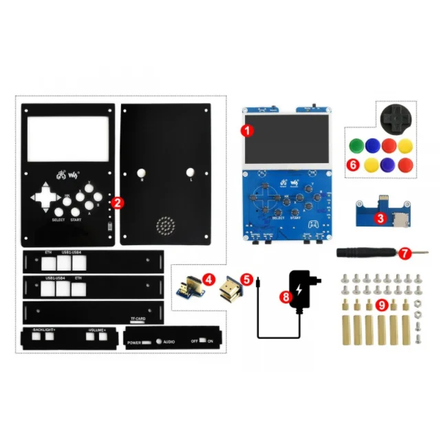 

Waveshare GamePi43 Accessories, Add-ons for Raspberry Pi to Build GamePi43