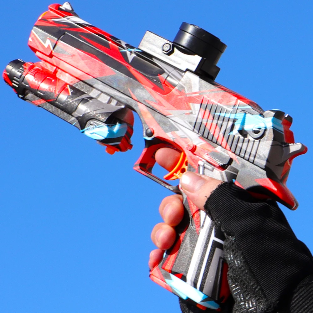 

Высокоскоростной электрический шариковый бластер — развлечение для детей и взрослых, перезаряжаемый — идеально подходит для игр на открытом воздухе (без водяных бомб)