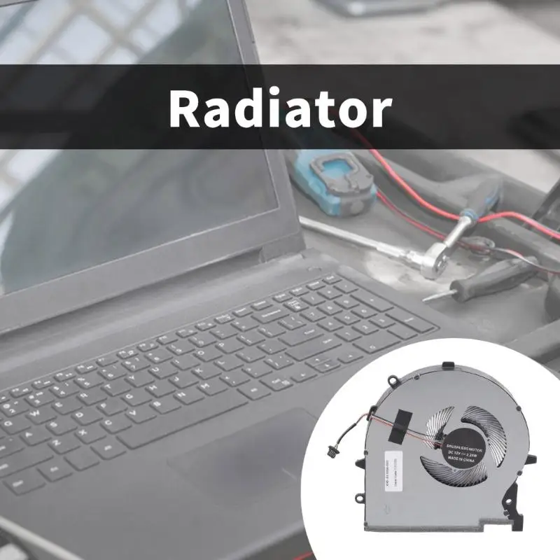 

Y1UB CPU GPU Radiator Replacement Laptop Graphics Card Cooling Fan for 17 Elf 7 8 9 TPN-Q266 M7889-001 Laptop Heat Sink Fan