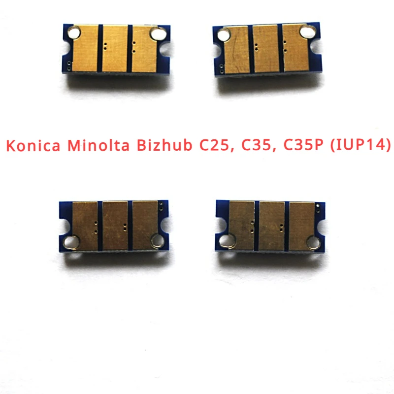 Cor Imaging Unidade Drum Chip, Konica Minolta, Bizhub C25, C35, C35P, IUP14