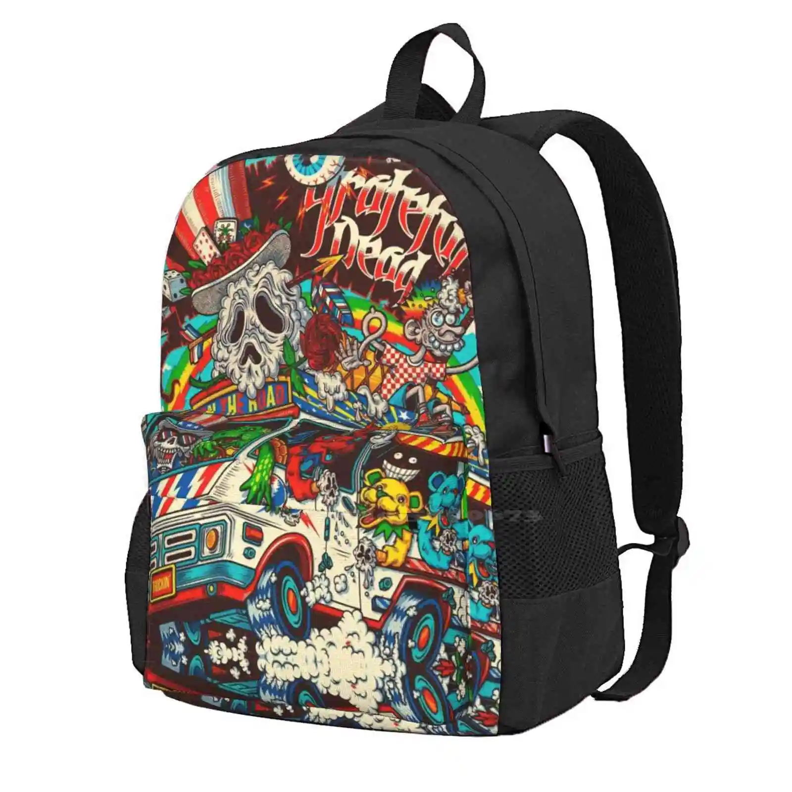 Ghost Travel Large Capacity School Backpack Laptop Bags Grateful Dead Grateful Dead Grateful Dead Grateful Dead Grateful Dead