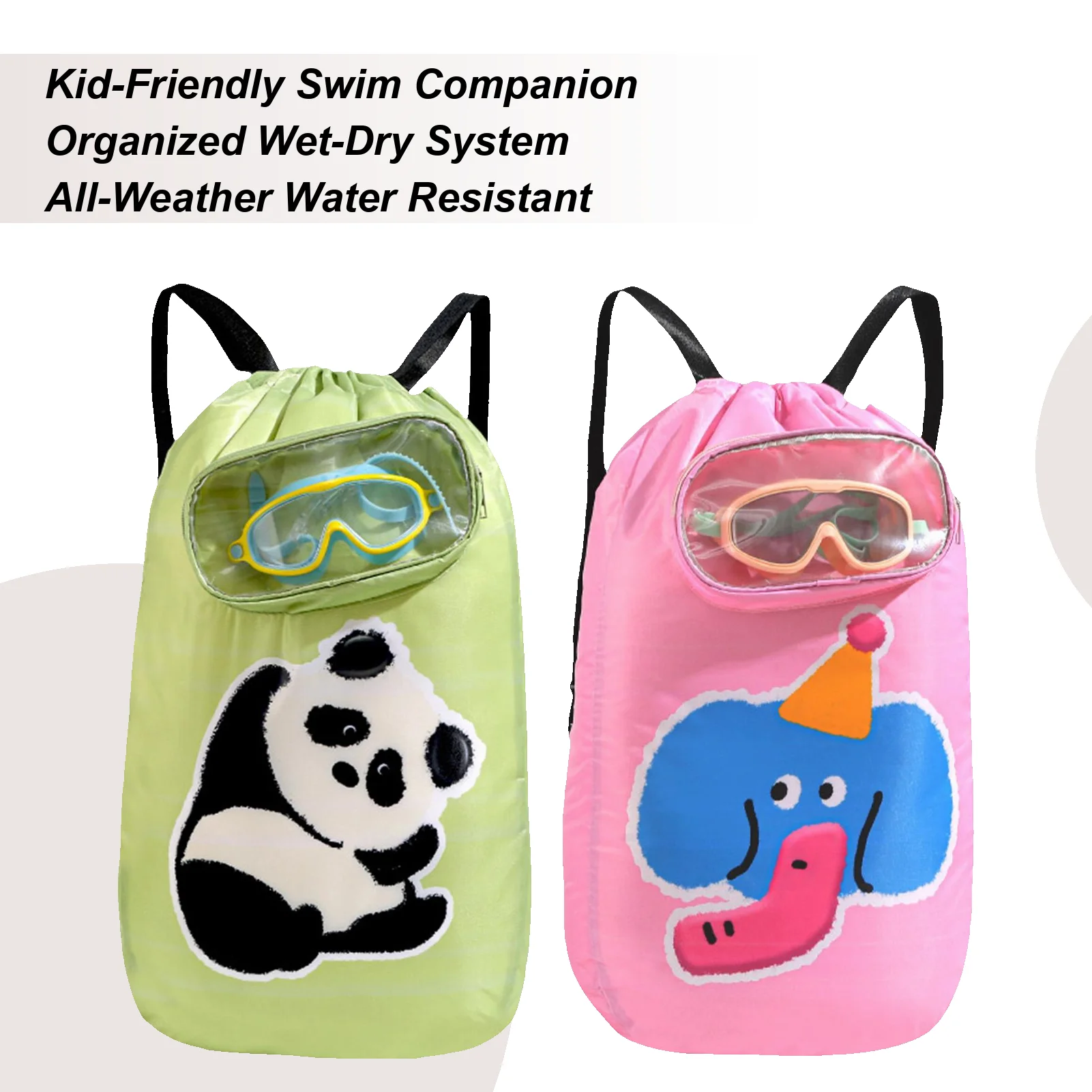 

Swimming Bags For Kids Workout Gear Gym Drawstring Backpack Bag Dry Wet Separated Gymsack Waterproof Sack Pack For Outdoor