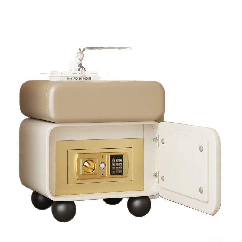Smart bedside table safe integrated simple modern multi-functional storage cabinet