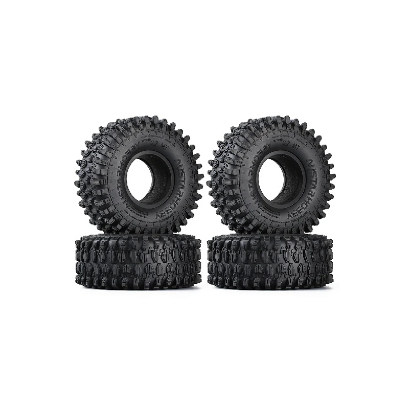 

4PCS 130*46MM 2.2 Rubber Terrain Tyre Wheel Tires for 1/10 RC Rock Crawler Axial SCX10 RR10 Wraith KM5