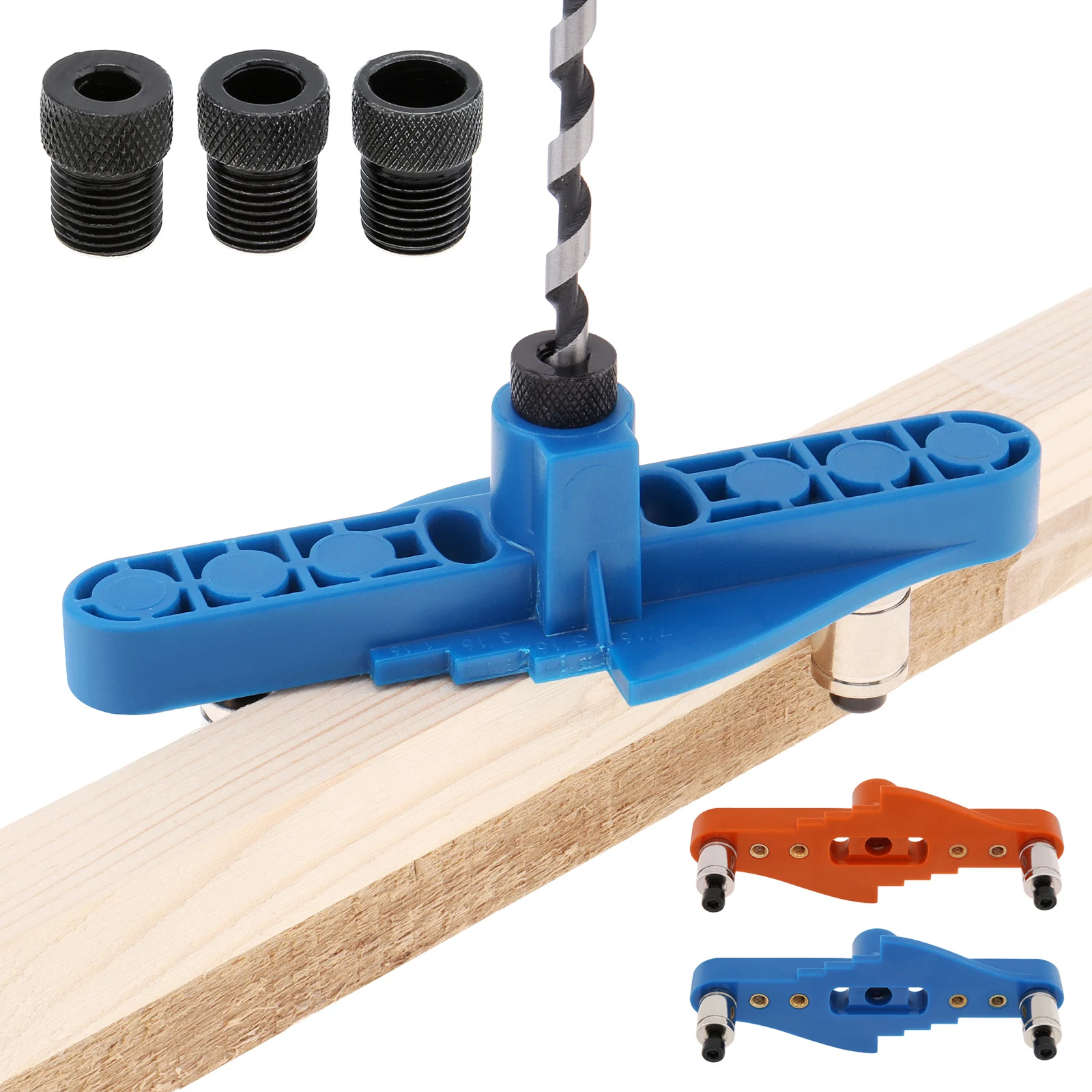 Dowel Jig Kit Self Centering Line Scriber Woodworking Tools for Drilling / Marking with Stop Collar