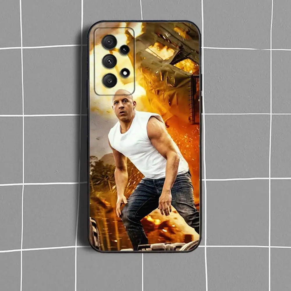 حافظة هاتف F-Fast or Furious 9 لهاتف سامسونج جالاكسي A73,31,32,72,41,53,52,71,22,5G,Note,J7,8,9 غطاء أسود ناعم