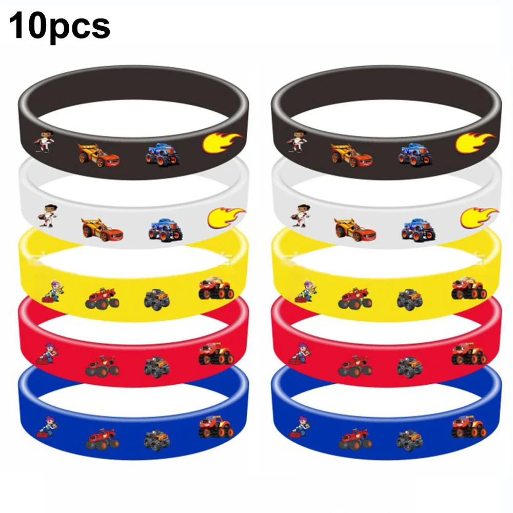 Monster Truck Rubber Bracelets Silicone Wristbands Party Favors Car Themed Birthday  Baby Shower Goodie Bag Stuffers Gifts